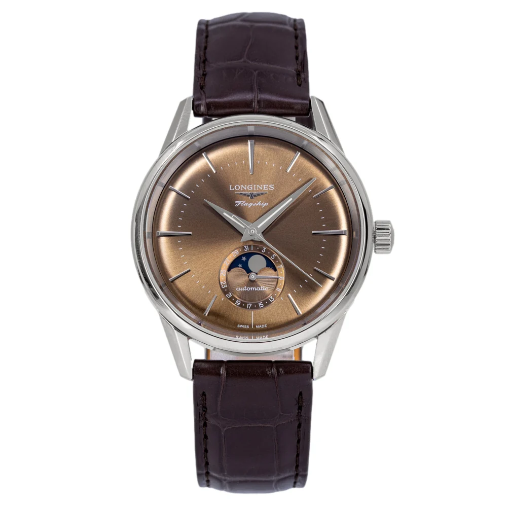 Longines L48154622 Flagship Heritage Moonphase Automatic Men's Watch - Image 3