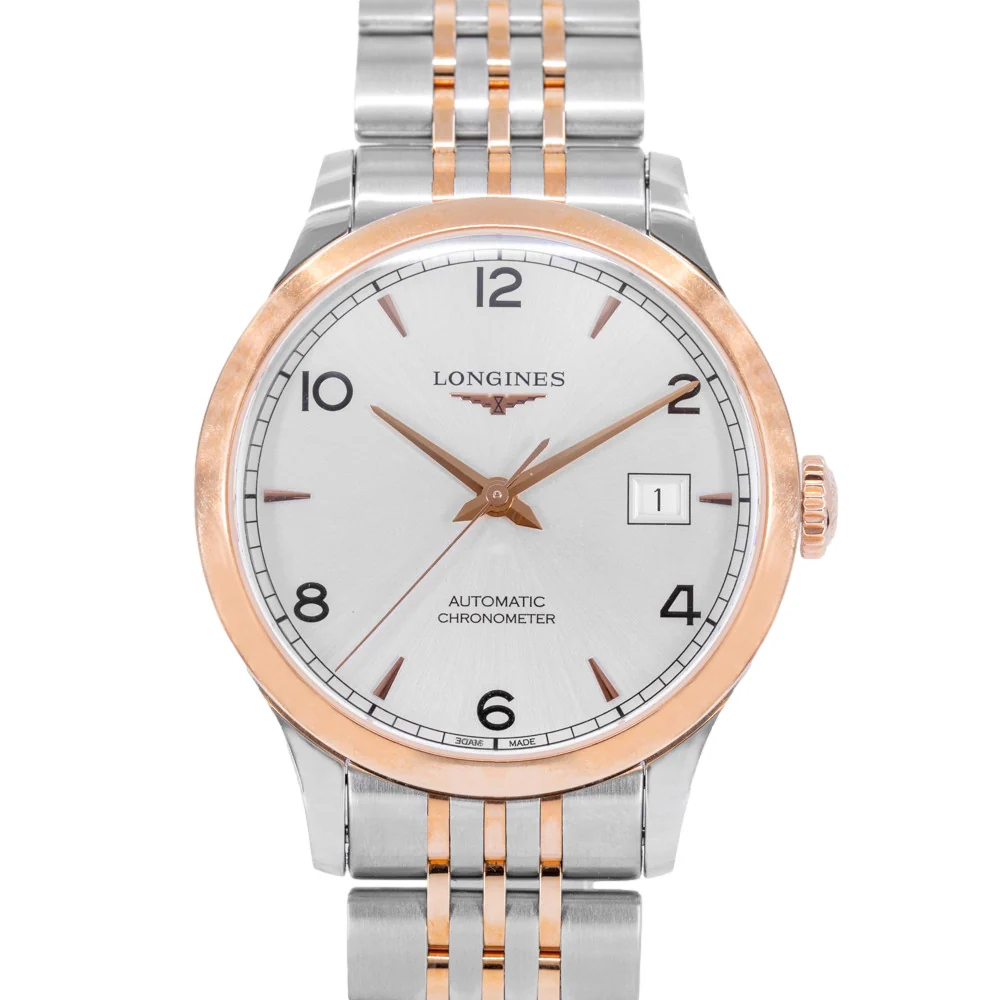 Longines Men's L2.820.5.76.7 Record 38mm Auto Chronometer - Image 3