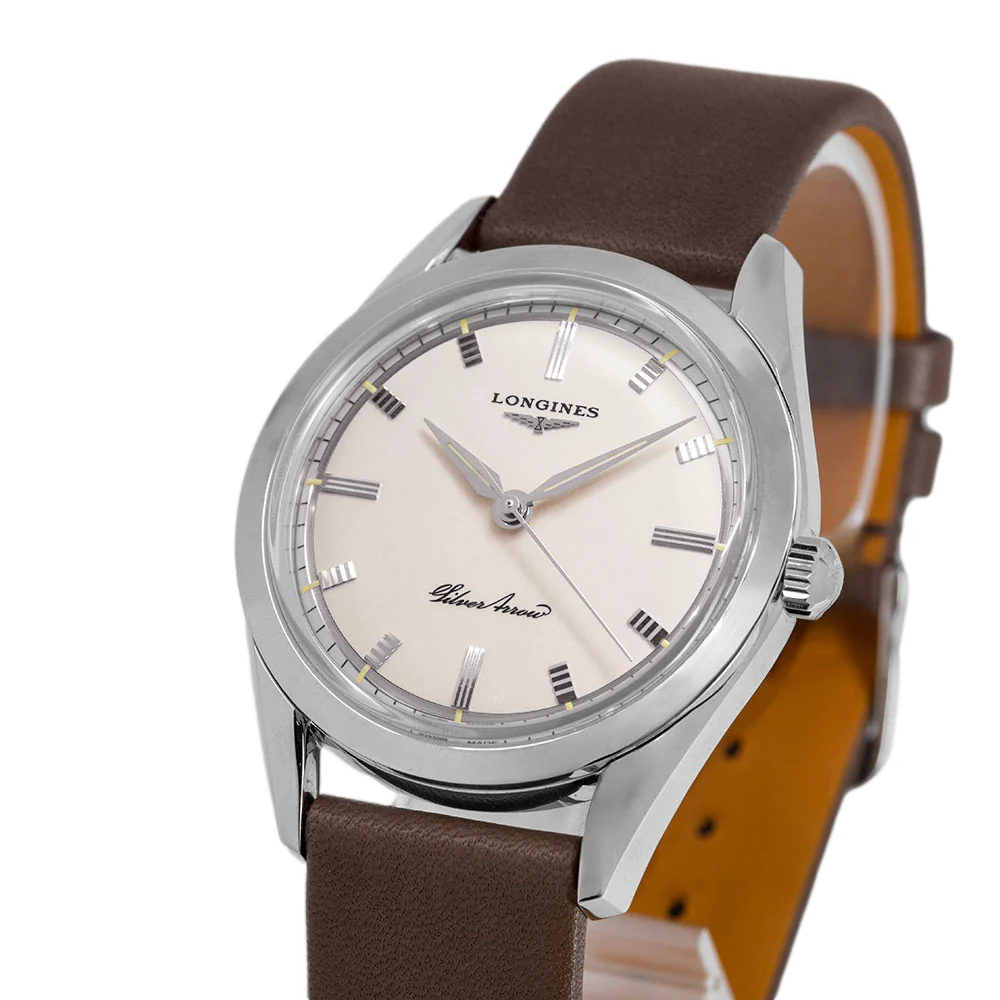 Longines Men's L2.834.4.72.2 Heritage Silver Arrow Auto - Image 10