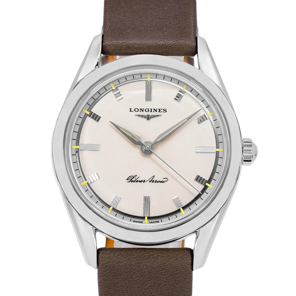 Longines Men's L2.834.4.72.2 Heritage Silver Arrow Auto - Image 3