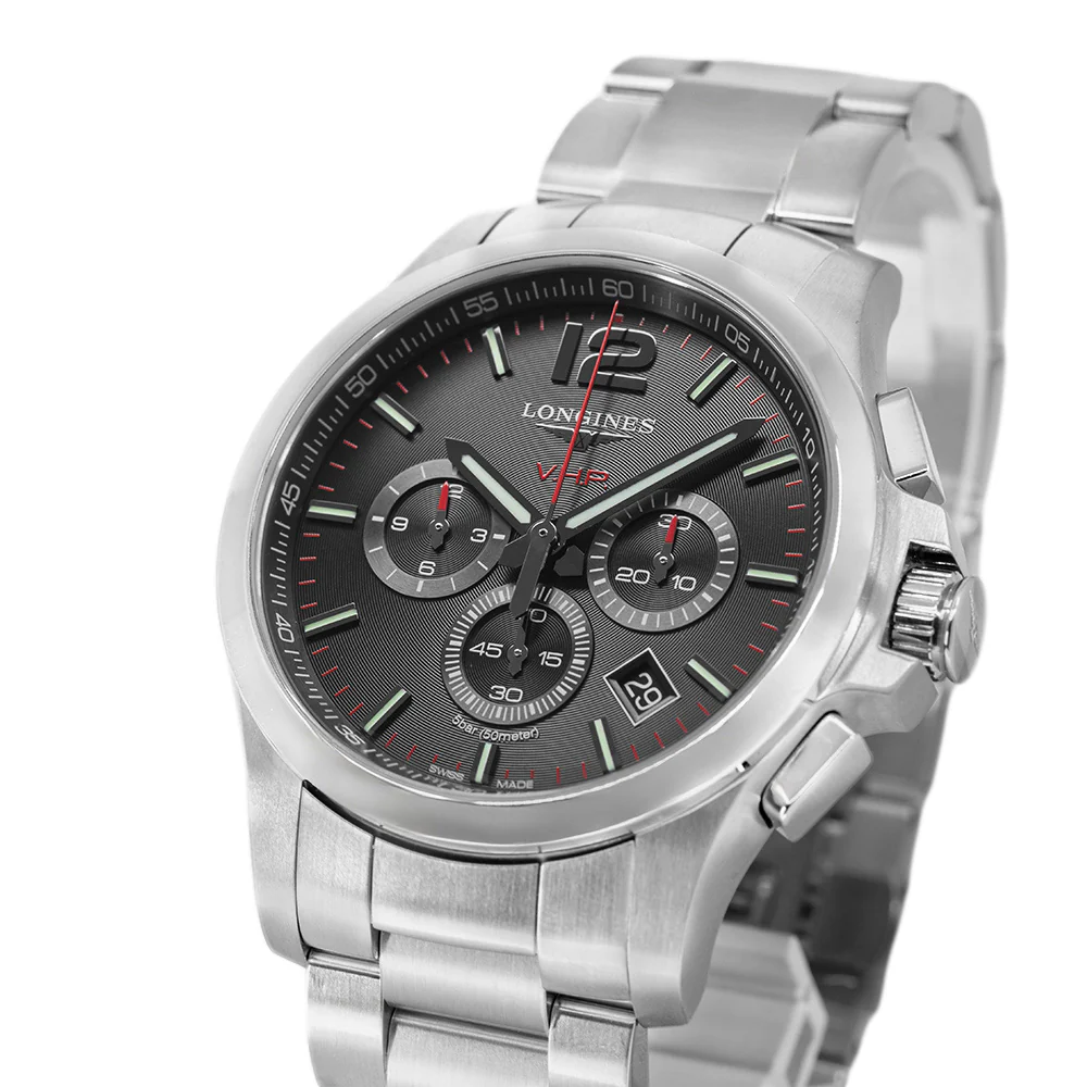 Longines Men's L3.727.4.56.6 Conquest VHP 44mm Quartz Chrono - Image 10