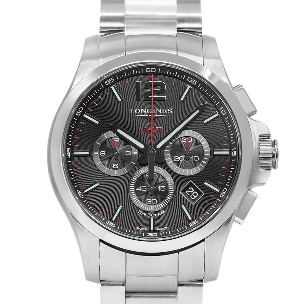 Longines Men's L3.727.4.56.6 Conquest VHP 44mm Quartz Chrono - Image 2