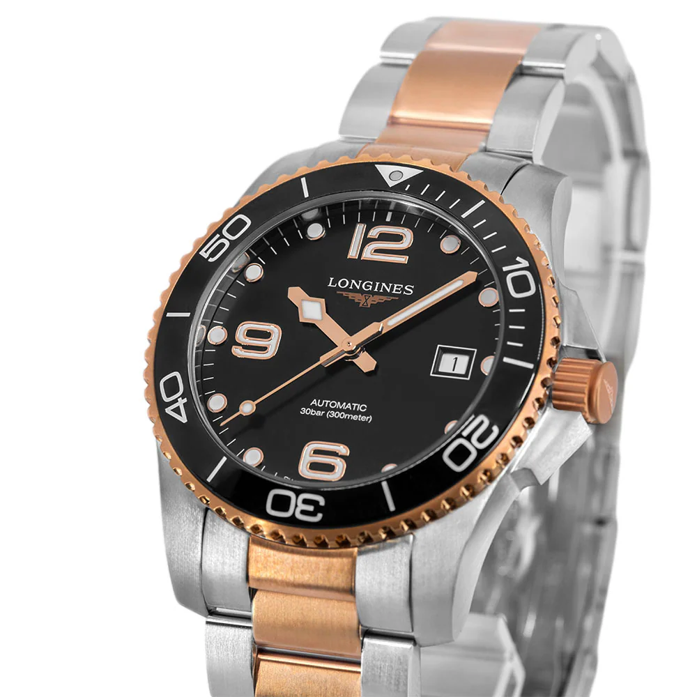 Longines Men's L3.781.3.58.7 Hydroconquest Black Dial Auto - Image 10