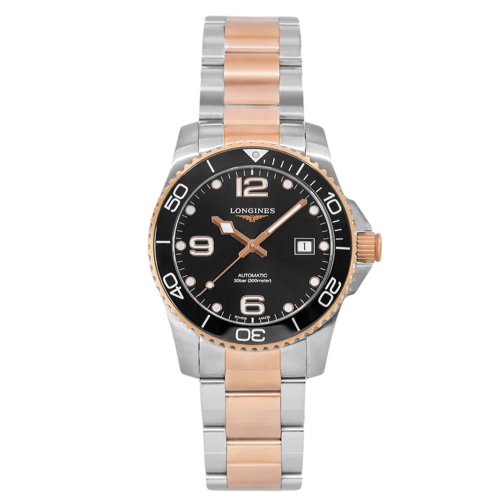 Longines Men's L3.781.3.58.7 Hydroconquest Black Dial Auto - Image 3
