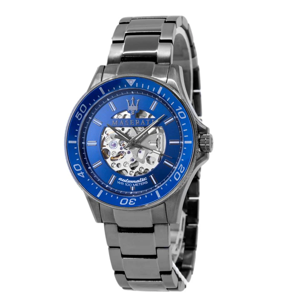 Maserati Men's R8823140001 SFIDA Skeleton Blue Dial Watch