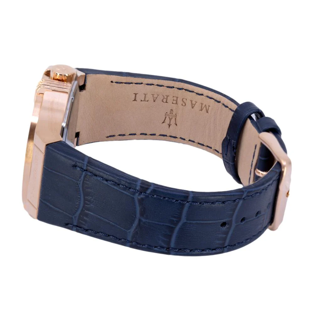 Maserati Men's R8851108027 Potenza Blue Dial PVD Watch - Image 3