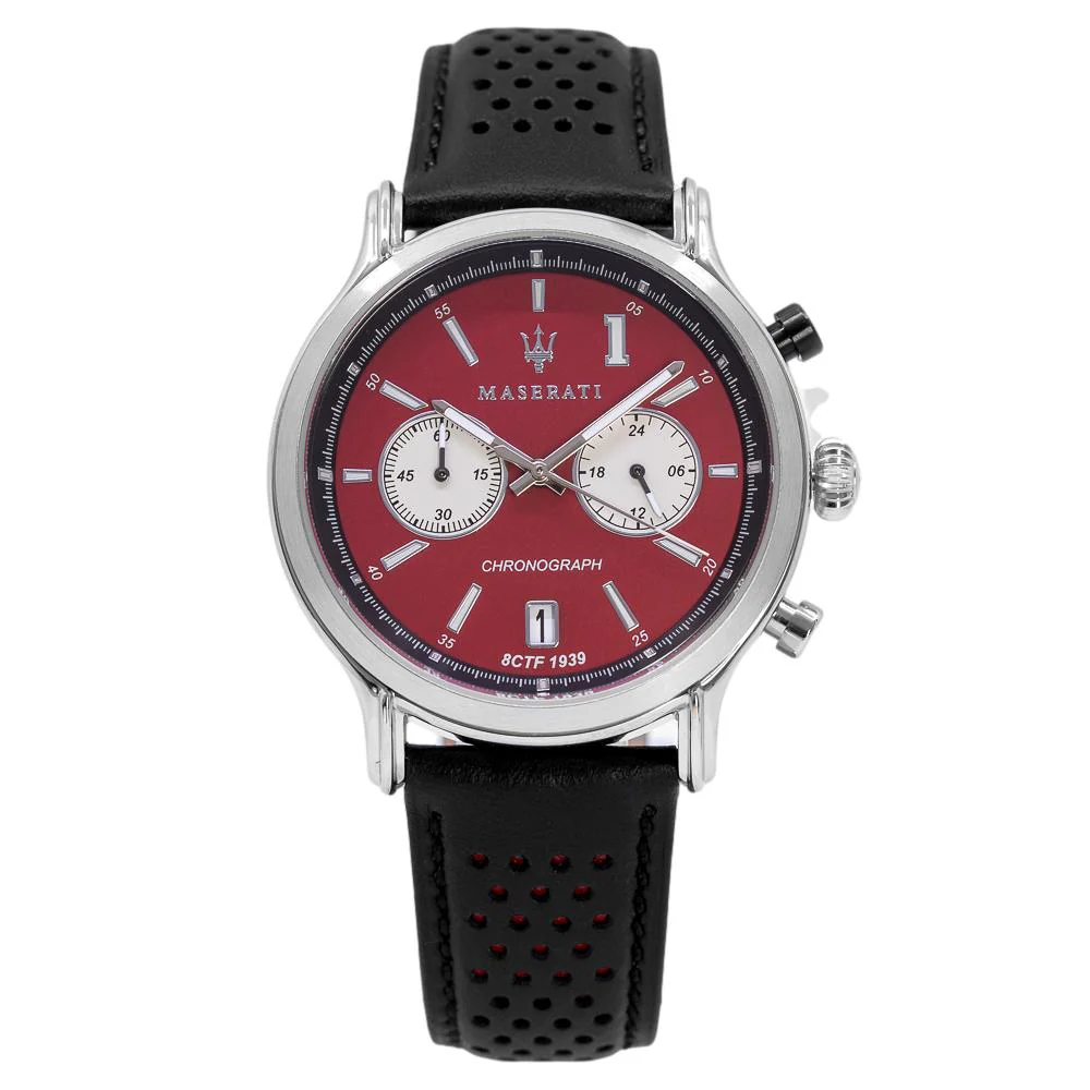 Maserati Men's R8871638002 Legend Red Dial Chrono Watch - Image 2