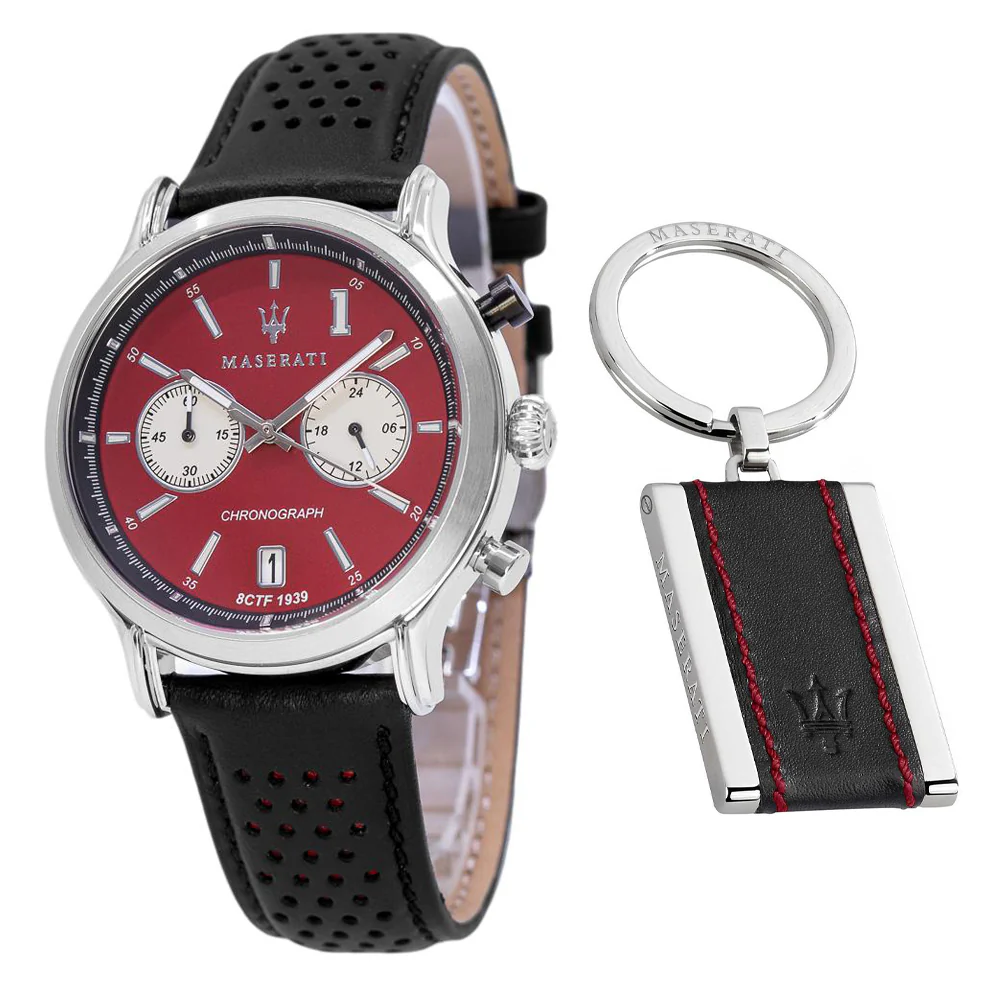 Maserati Men's R8871638002 Legend Red Dial Chrono Watch - Image 5