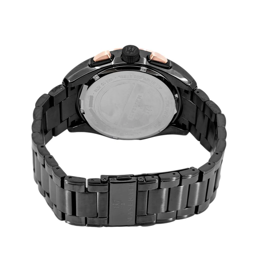 Maserati Men's R8873612016 Traguardo Black Dial Watch - Image 4