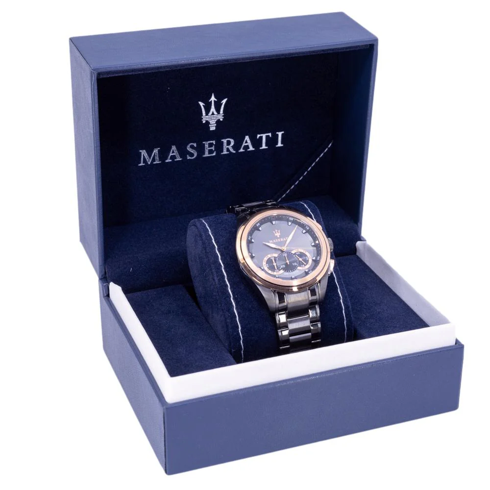 Maserati Men's R8873612016 Traguardo Black Dial Watch - Image 8