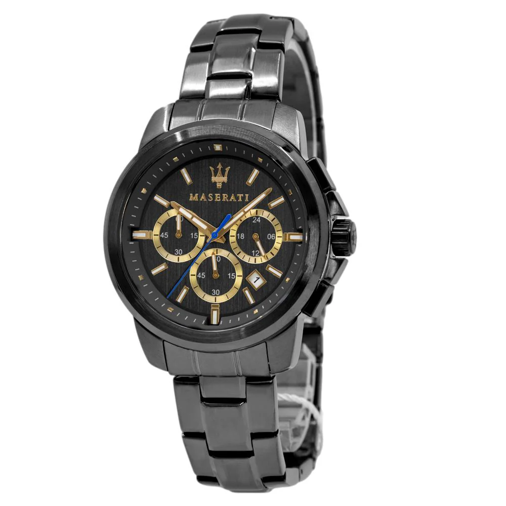 Maserati Men's R8873621007 Sucesso Chrono Black DLC Watch
