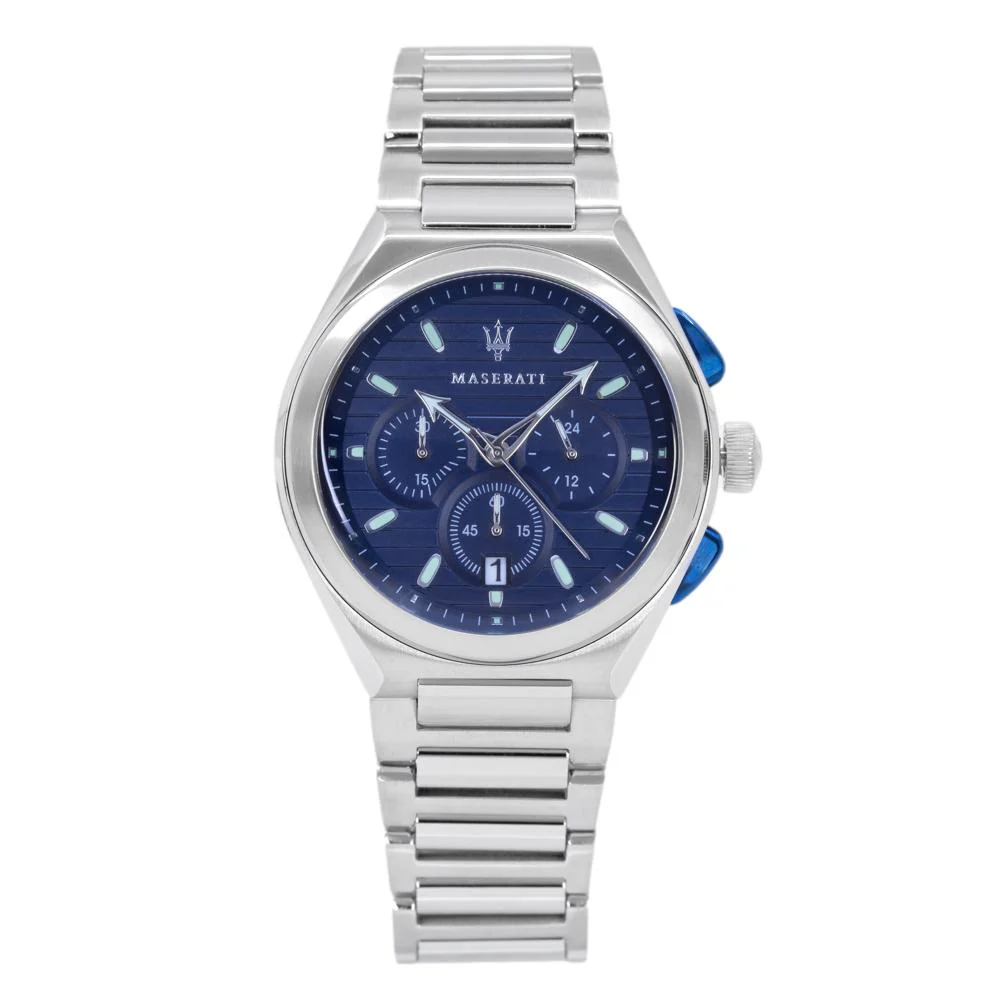 Maserati Men's R8873639001 Triconic Chrono Blue Dial Watch - Image 2
