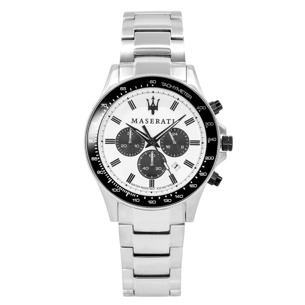 Maserati Men's R8873640003 SFIDA Chrono White Dial Watch - Image 2