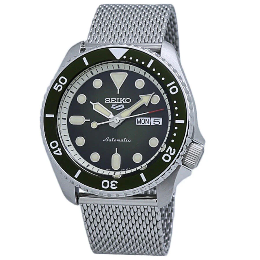 Men's SRPD75K1 5 Sports Green Dial Watch
