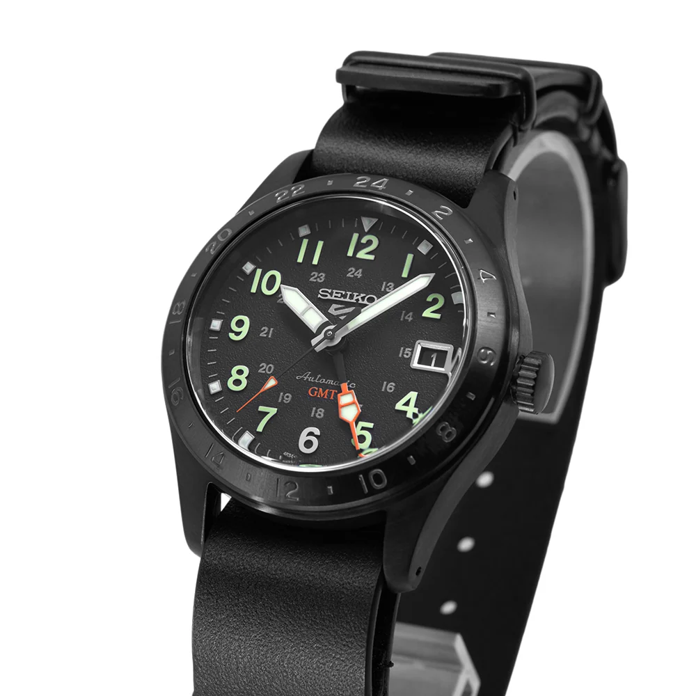 Men's SSK025K1 Automatic GMT Watch Black Coating - Image 10
