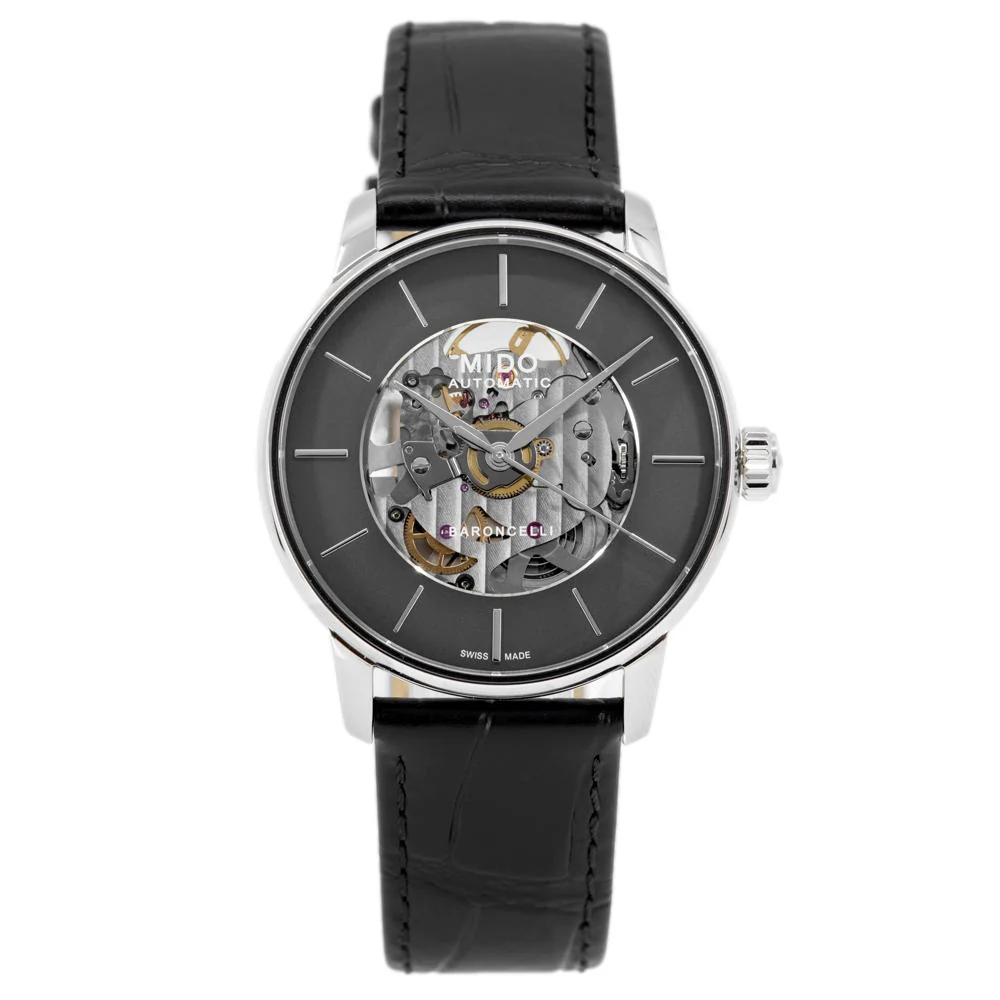 Mido Men's M037.436.16.061.00 Baroncelli Sekeleton Dial Auto - Image 3