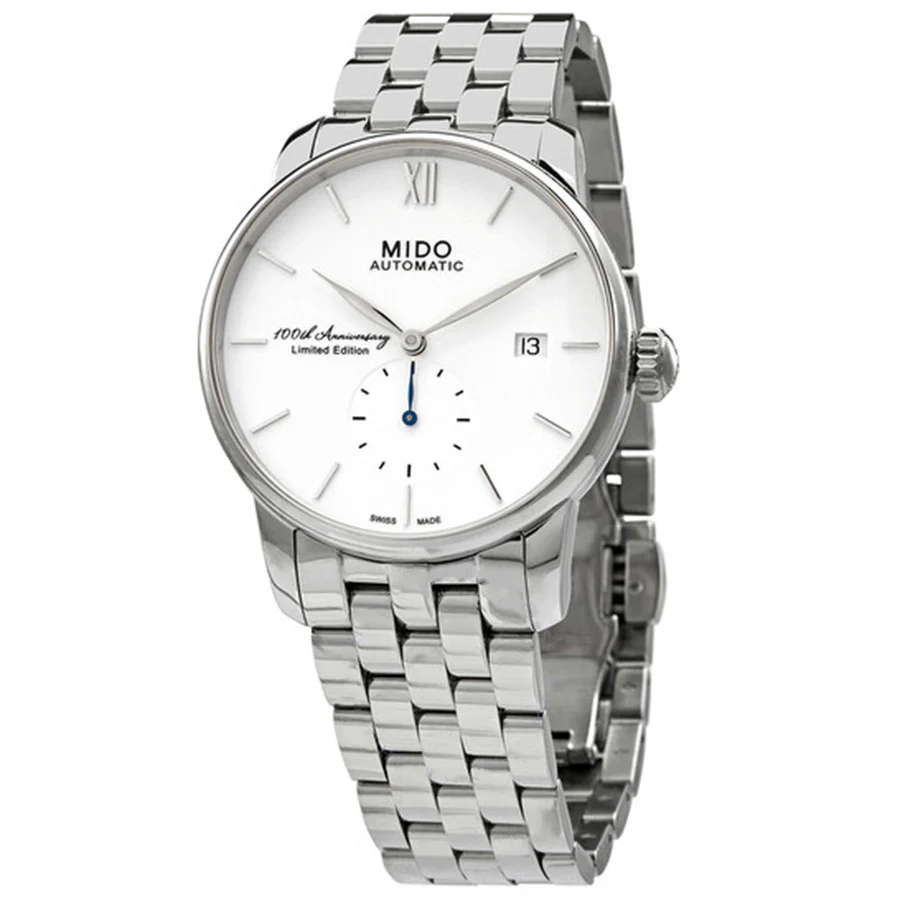 Mido Men's M8608.4.26.1 Baroncelli White Dial Watch