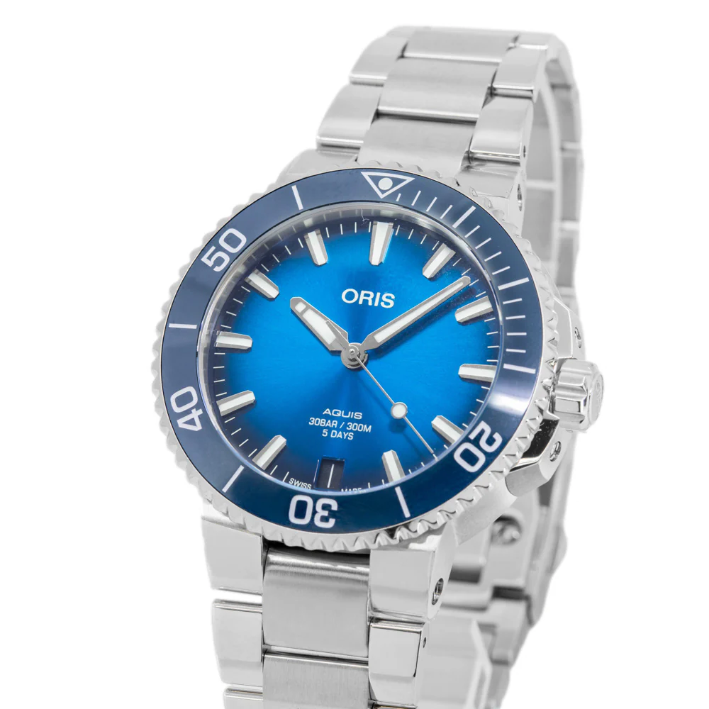 Oris 01 400 7769 4135-07 8 22 09PEB Aquis Blue Dial Watch - Image 10