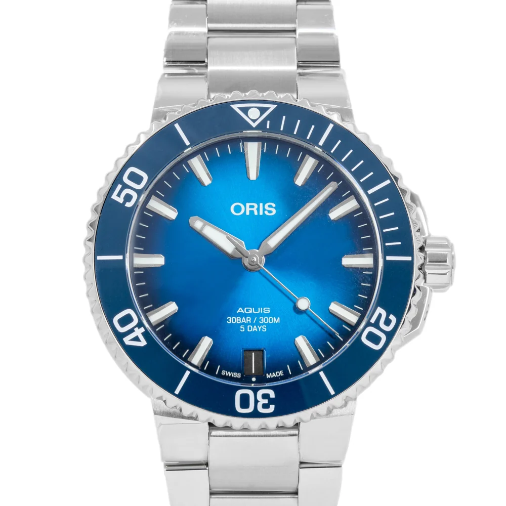Oris 01 400 7769 4135-07 8 22 09PEB Aquis Blue Dial Watch - Image 3