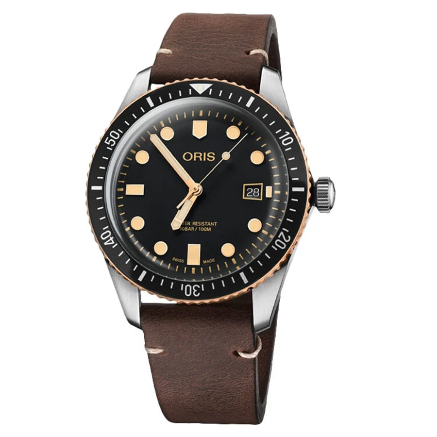 Oris 01 733 7720 4354-07 5 21 44 Divers Black Dial Watch