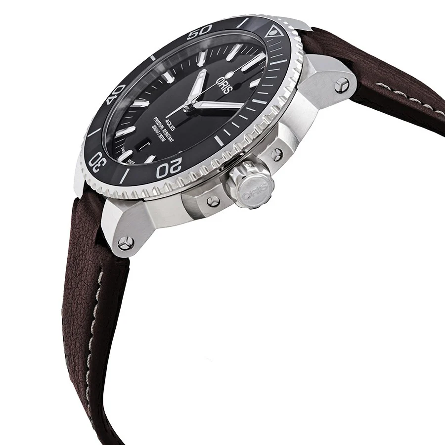 Oris 01 733 7730 4134-07 5 24 10EB Aquis Black Dial Watch - Image 4