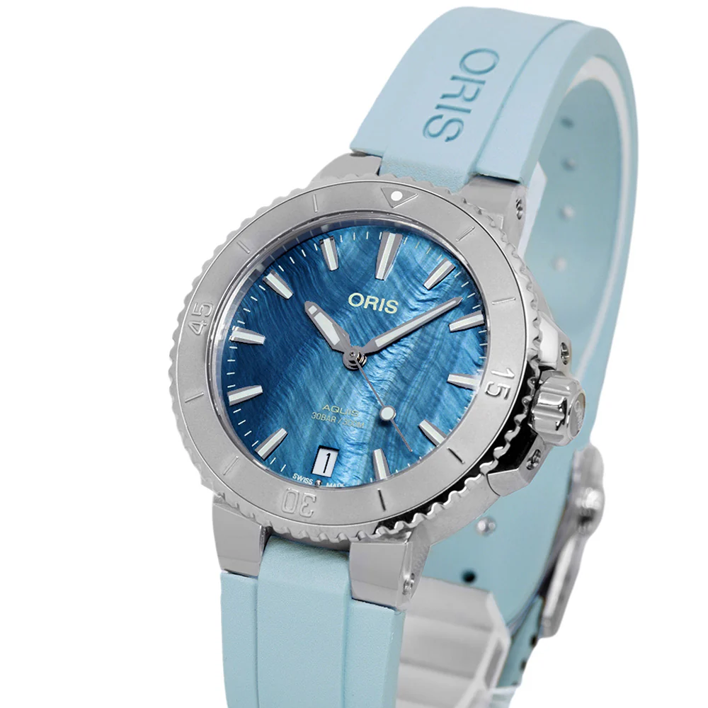 Oris 01 733 7770 4155-07 4 18 65FC Aquis Blue Dial Auto - Image 10