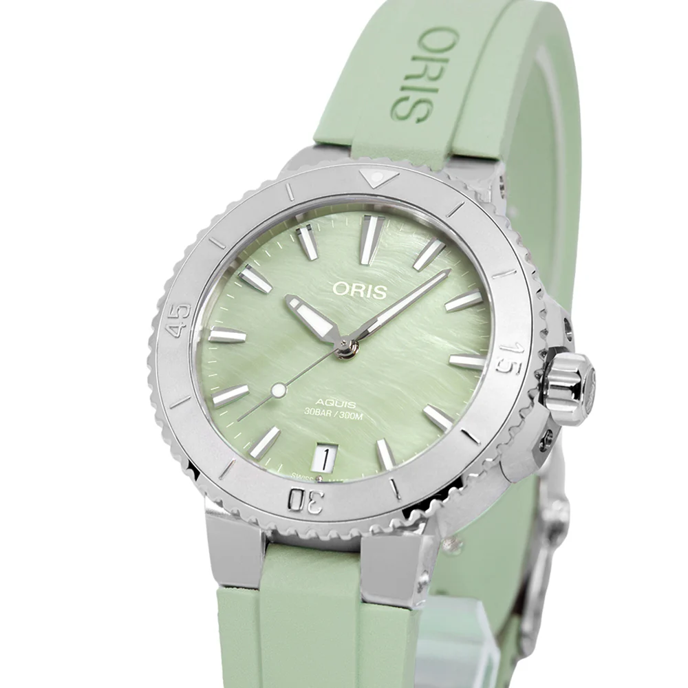 Oris 01 733 7770 4157-07 4 18 67FC Aquis Green Dial Auto - Image 10