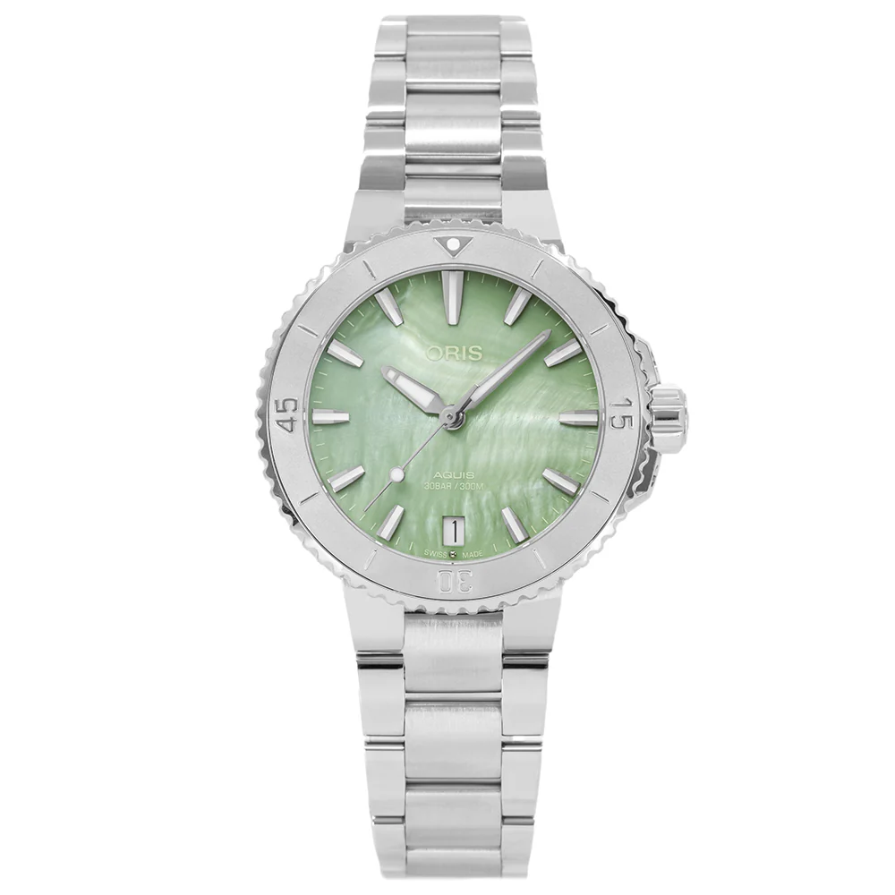 Oris 01 733 7770 4157-07 8 18 05P Aquis Green Dial Auto - Image 2