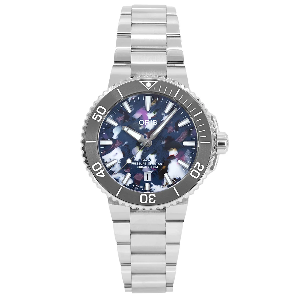 Oris 01 733 7787 4150-07 8 22 04PEB Aquis Date Upcycle Auto - Image 2