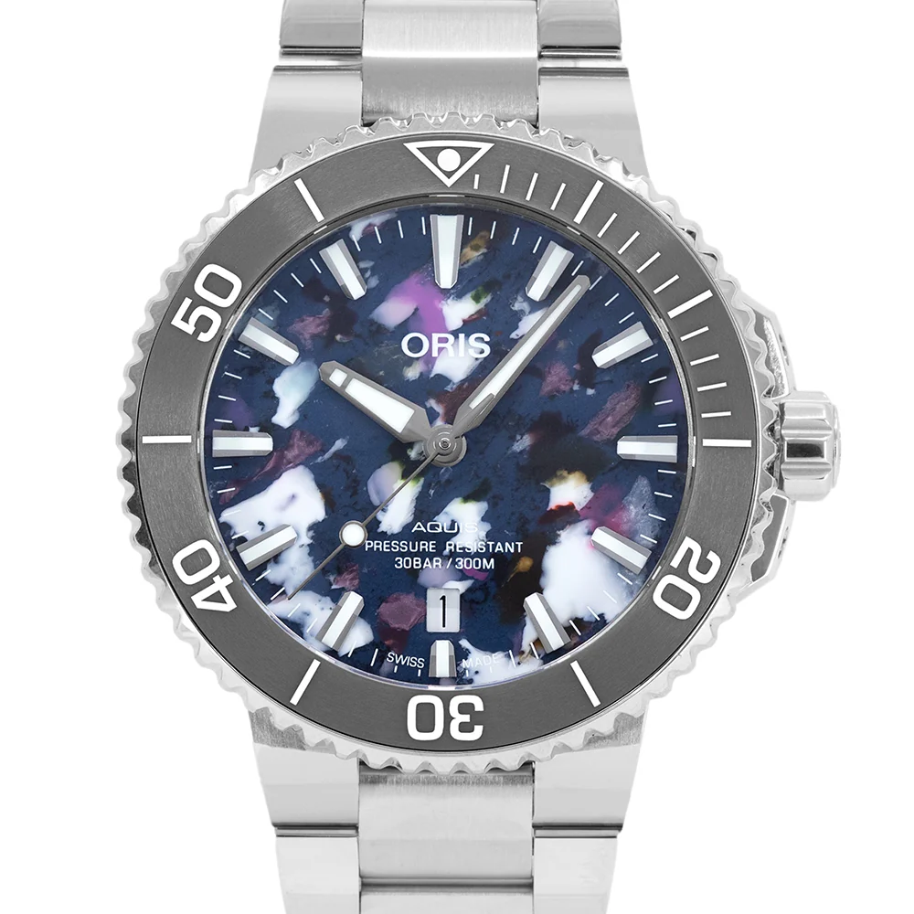 Oris 01 733 7787 4150-07 8 22 04PEB Aquis Date Upcycle Auto - Image 3