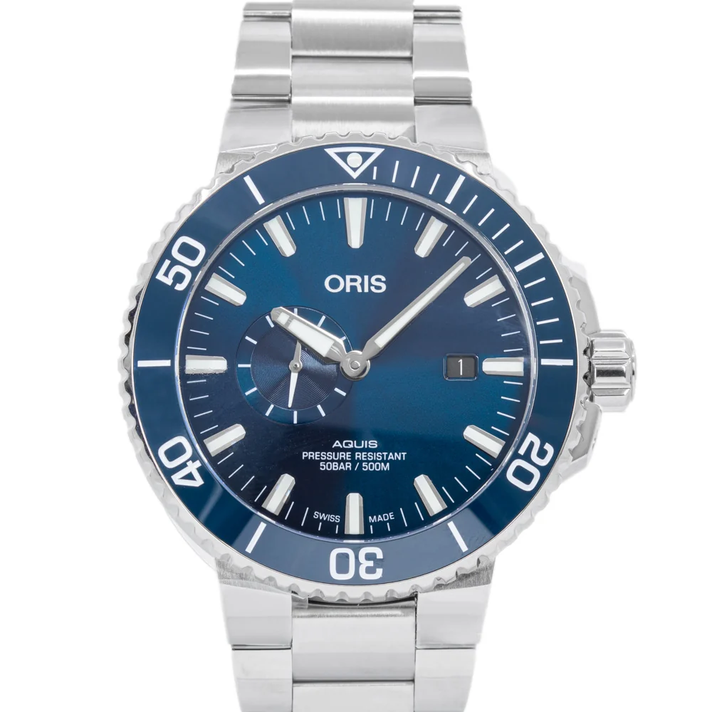 Oris 01 743 7733 4155-07 8 24 05PEB Aquis Blue Dial Auto - Image 3
