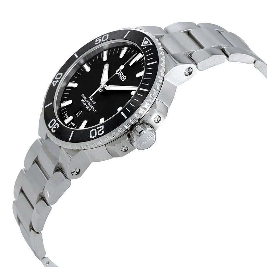Oris Men's 01 733 7730 4154-07 8 24 05PEB Aquis Black Dial W - Image 4