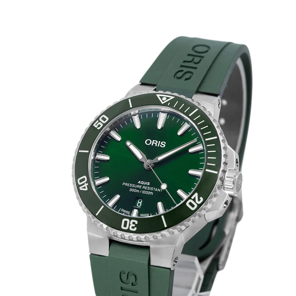 Oris Men's 01 733 7787 4157-07 4 22 37FC Aquis Date Auto - Image 10