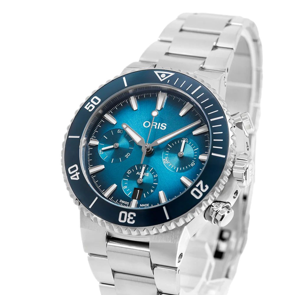Oris Men's 01 771 7793 4155-07 8 23 01PEB Aquis Auto Chrono - Image 10