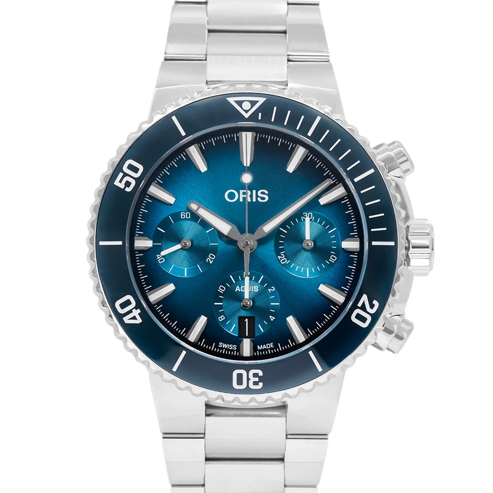 Oris Men's 01 771 7793 4155-07 8 23 01PEB Aquis Auto Chrono - Image 3