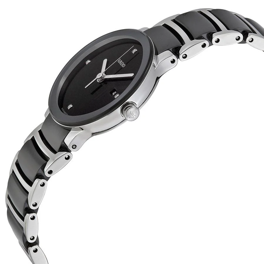 Rado Ladies R30935712 Centrix S Black Dial Diamonds Watch - Image 2
