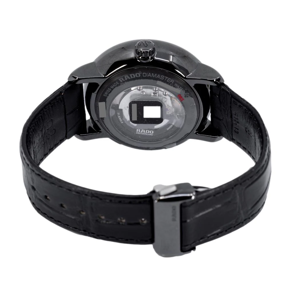 Rado Men's R14060156 Diamaster Black Dial Auto Watch - Image 4