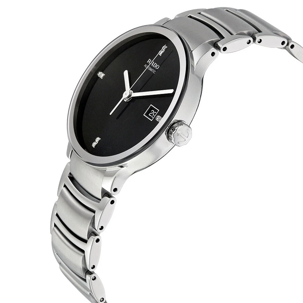 Rado Men's R30939703 Centrix Jubile Black Dial Diamond Auto - Image 4