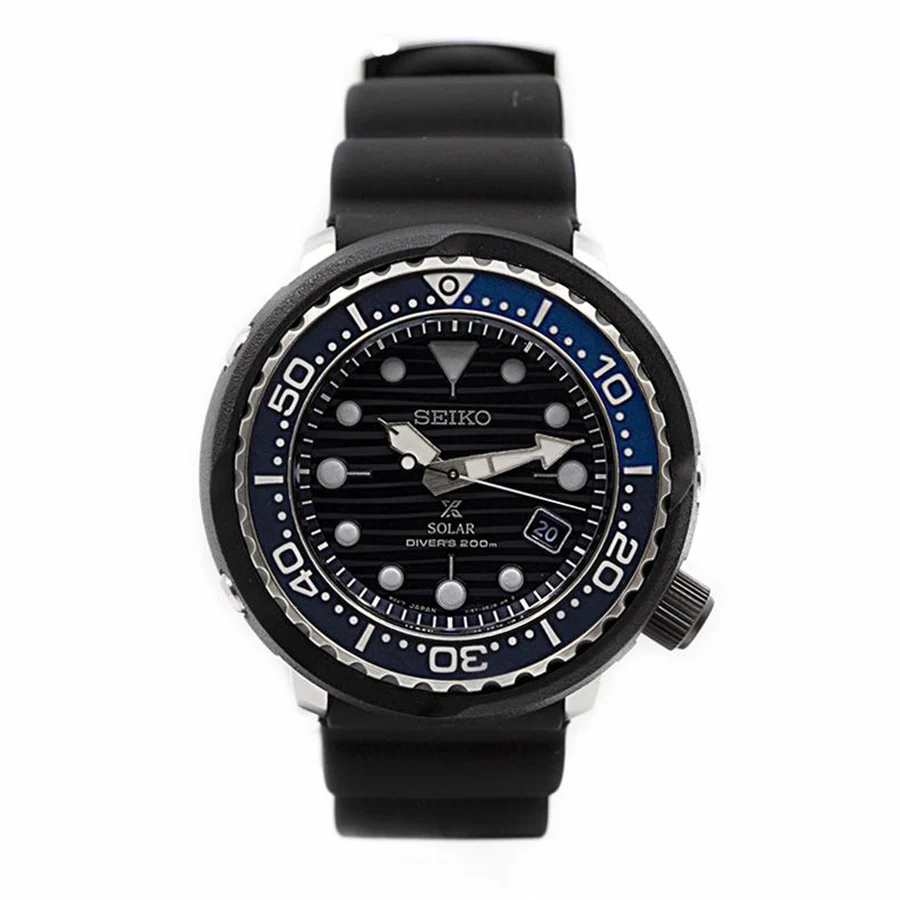 Seiko Men's SNE518P1 Prospex Black Dial GPS Solar Watch
