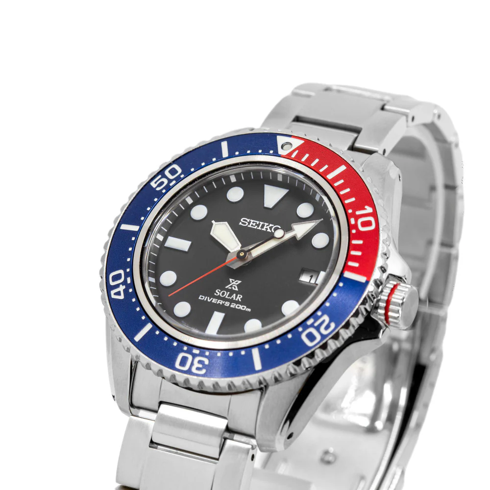 Seiko Men's SNE591P1 Prospex Black Dial Solar 200m Watch - Image 9