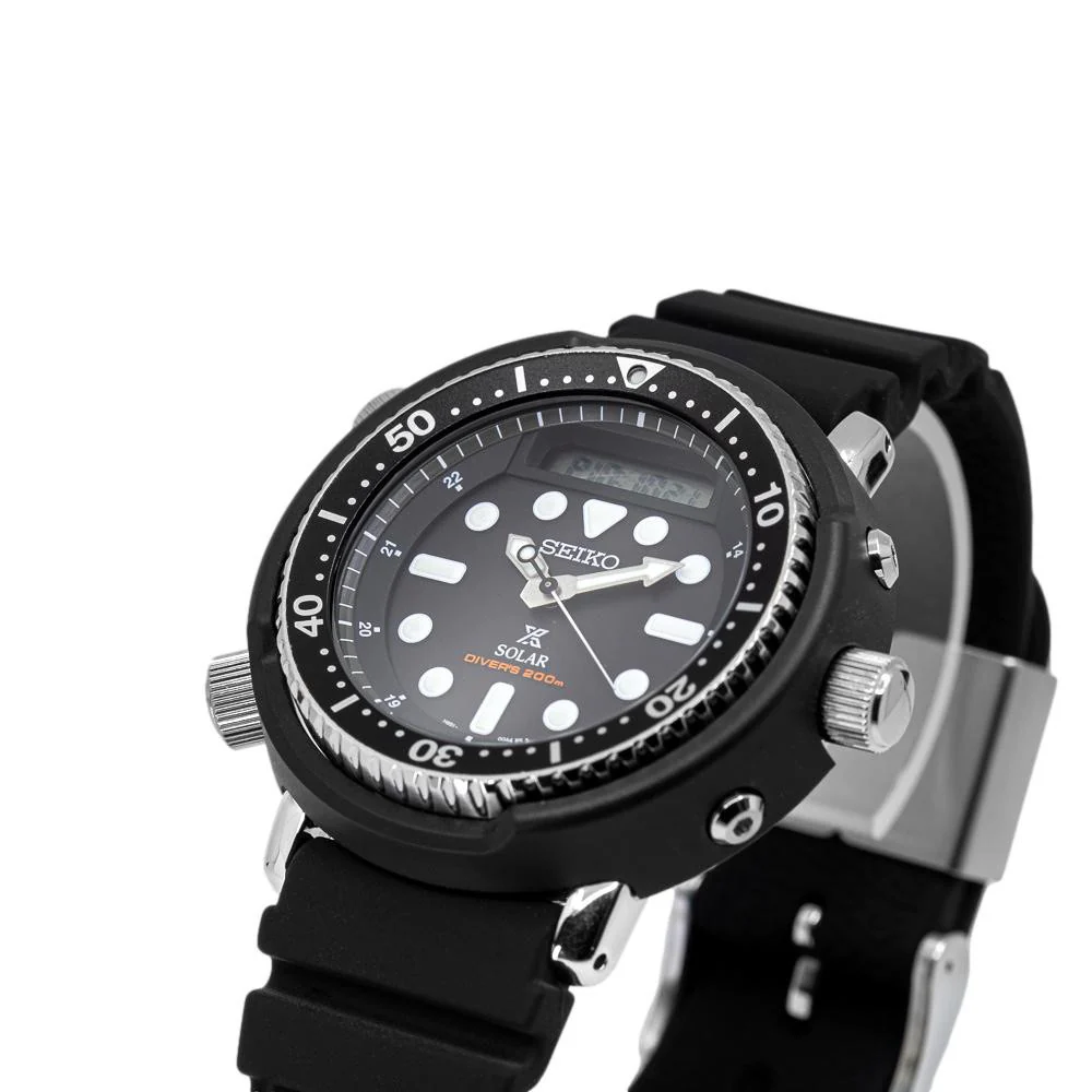 Seiko Men's SNJ025P1 Prospex Solar Arnie Black Dial Watch - Image 9