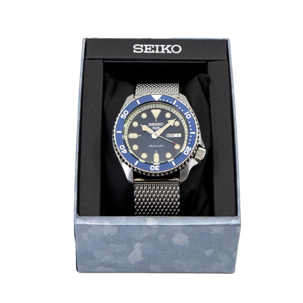 Seiko Men's SRPD71K1 5 Sports Blue Dial Watch - Image 7