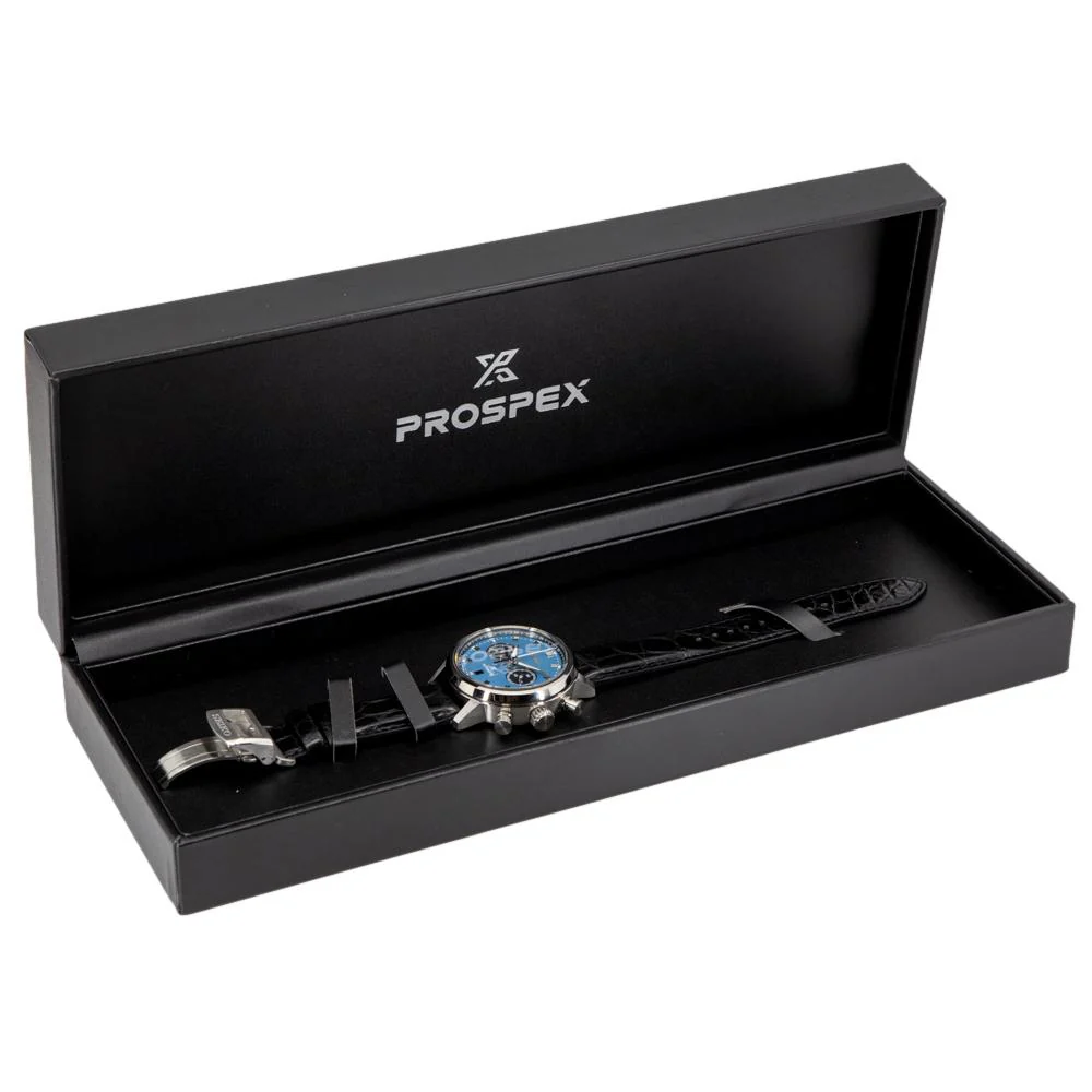 Seiko Men's SRQ039J1 Prospex Blue Dial Chrono Watch. - Image 8