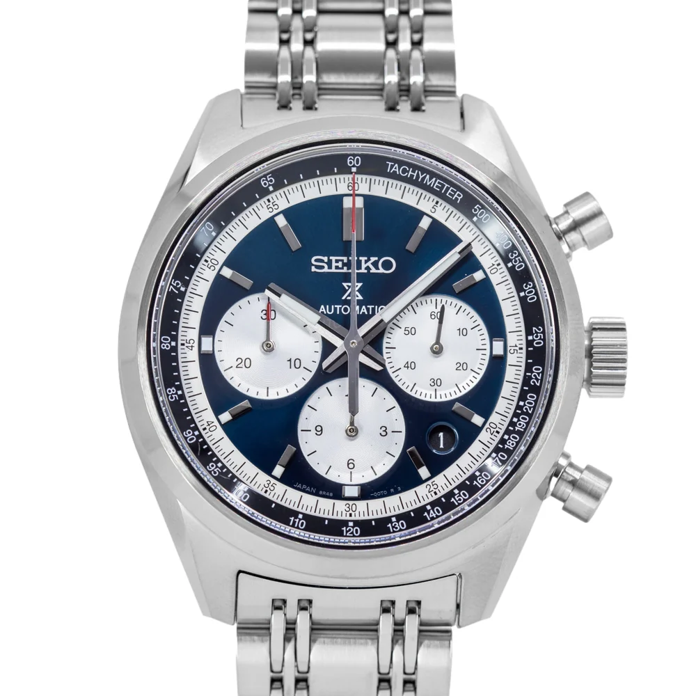 Seiko Men's SRQ051J1 Prospex Speedtimer 42mm Blue Dial Auto - Image 3