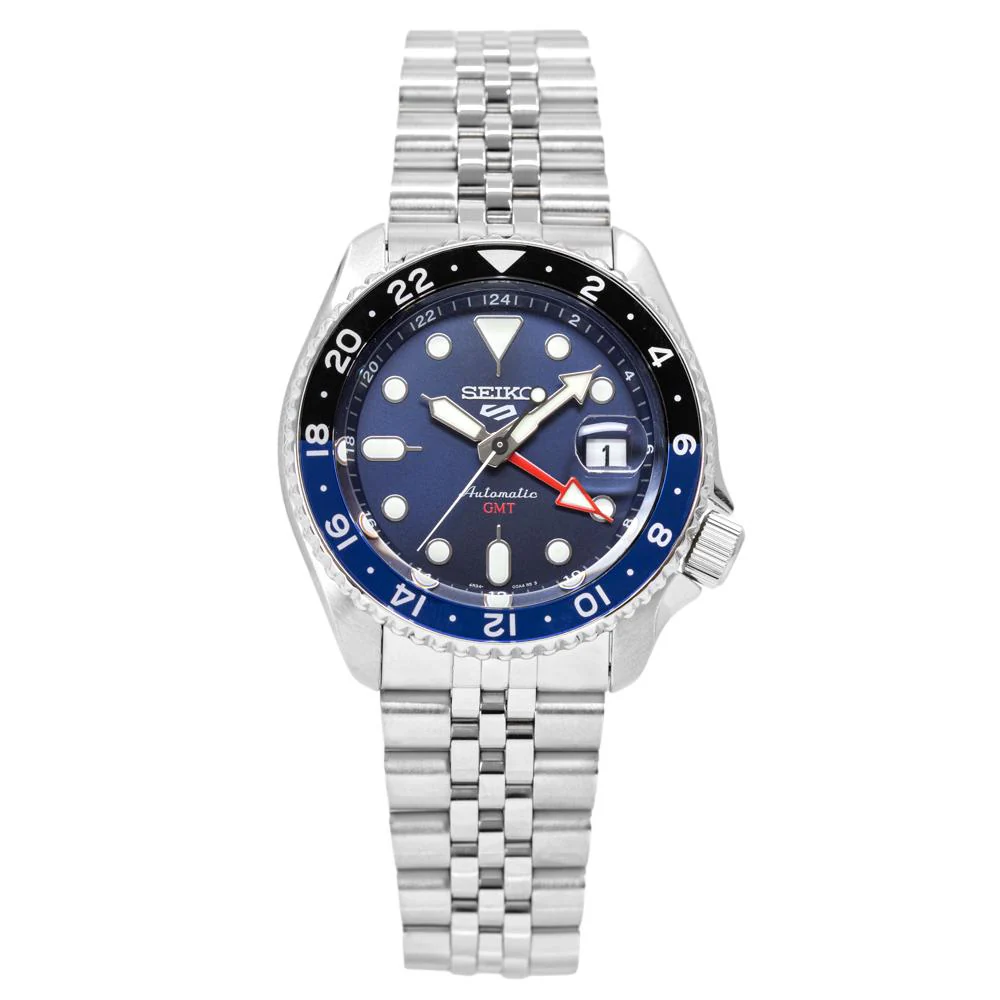 Seiko Men's SSK003K1 5 Sports Blue Dial GMT Watch - Image 2
