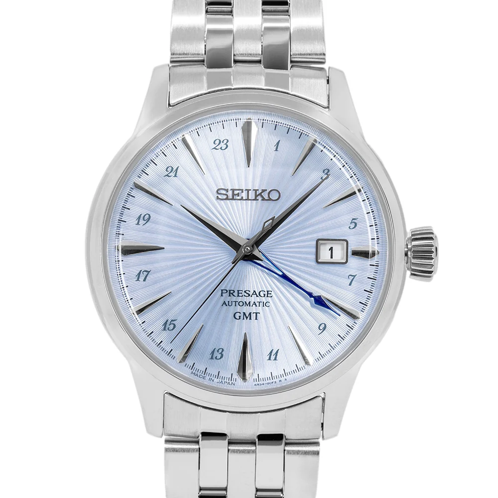 Seiko Men's SSK037J1 Presage Cocktail GMT Blue Auto - Image 3