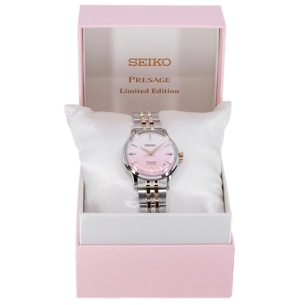 Seiko SRPM06J1 Presage Automatic Cocktail Time Woman's Watch Limited - Image 8