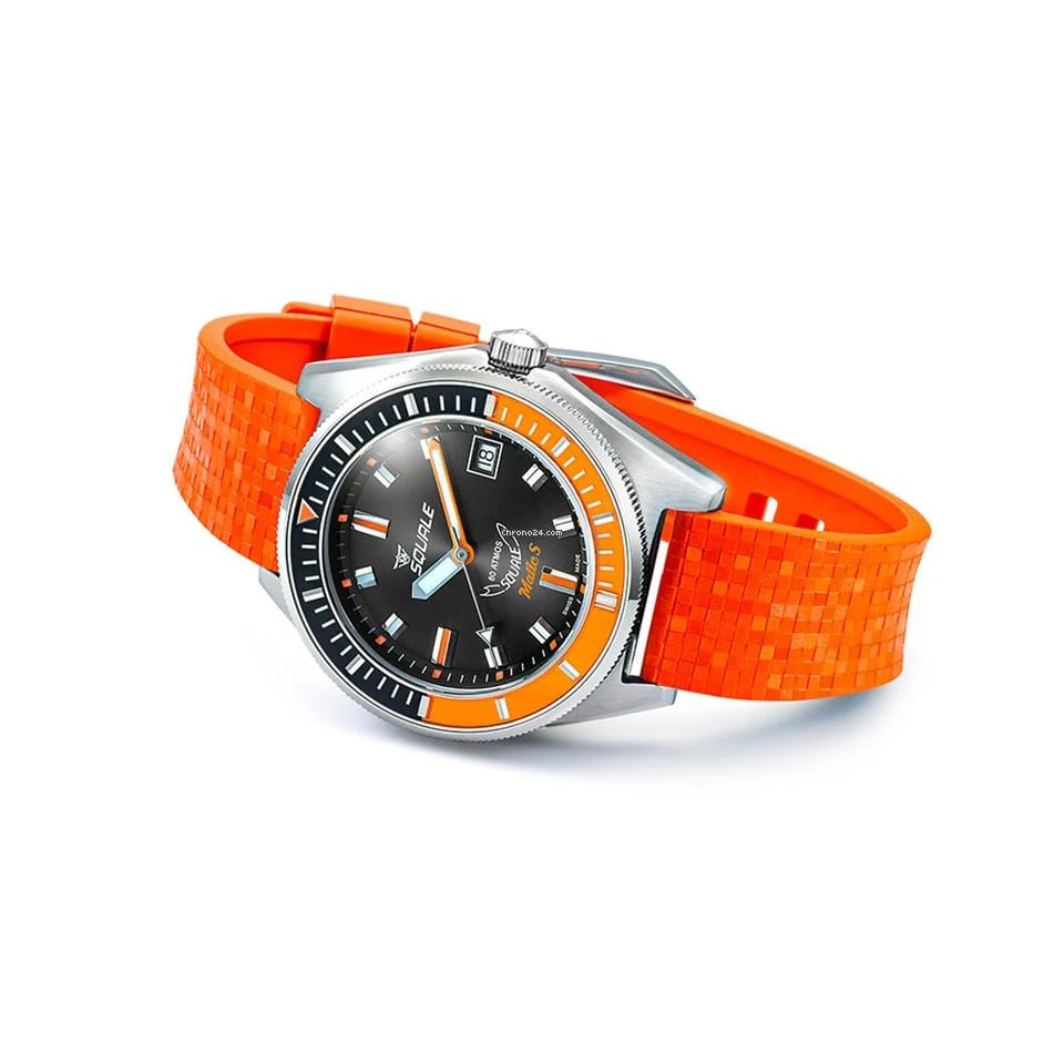 Squale MATICBKOBK.MROR Matic S Automatic Men's Watch - Image 3