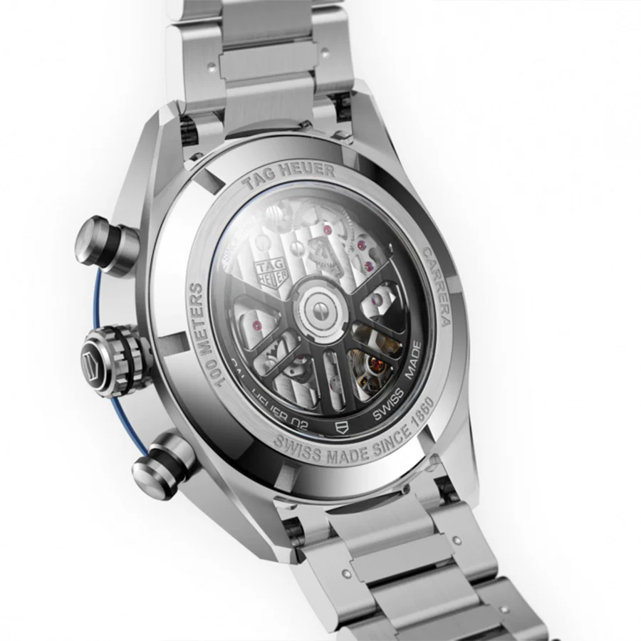 Tag Heuer CBN2A1A.BA0643 Carrera Blue Dial Chrono Watch - Image 6