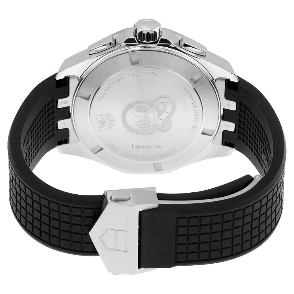 Tag Heuer Men's CAY1110.FT6041 Aquaracer Black Dial Chronograph Rubber - Image 2